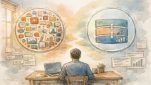 SEO Writer 360 を選ぶべき理由を検討し、汎用ツールと専門SEOツールの違いを整理する構図