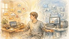 AI ツール 複数アカウント 運用を整理し家庭用と仕事用を分けて管理する様子