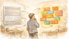 WP ブロックテーマ おすすめを比較検討する人がレイアウトの違いに迷う様子