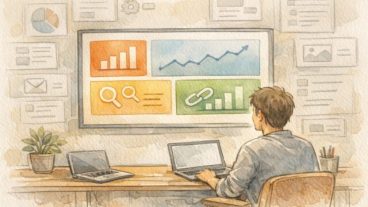 SEMrush 使い方を整理しながら、最初に触るべき機能を厳選して分析する作業風景