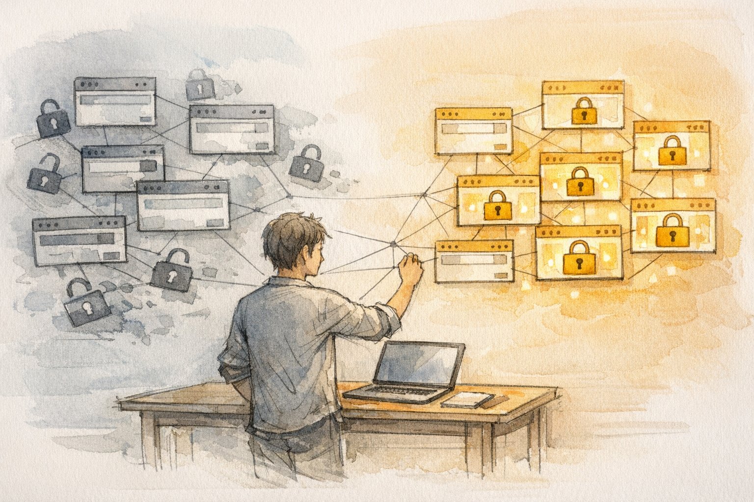 WP 常時SSL 失敗 鍵マーク出ない状態から設定を整理しHTTPSを整える様子