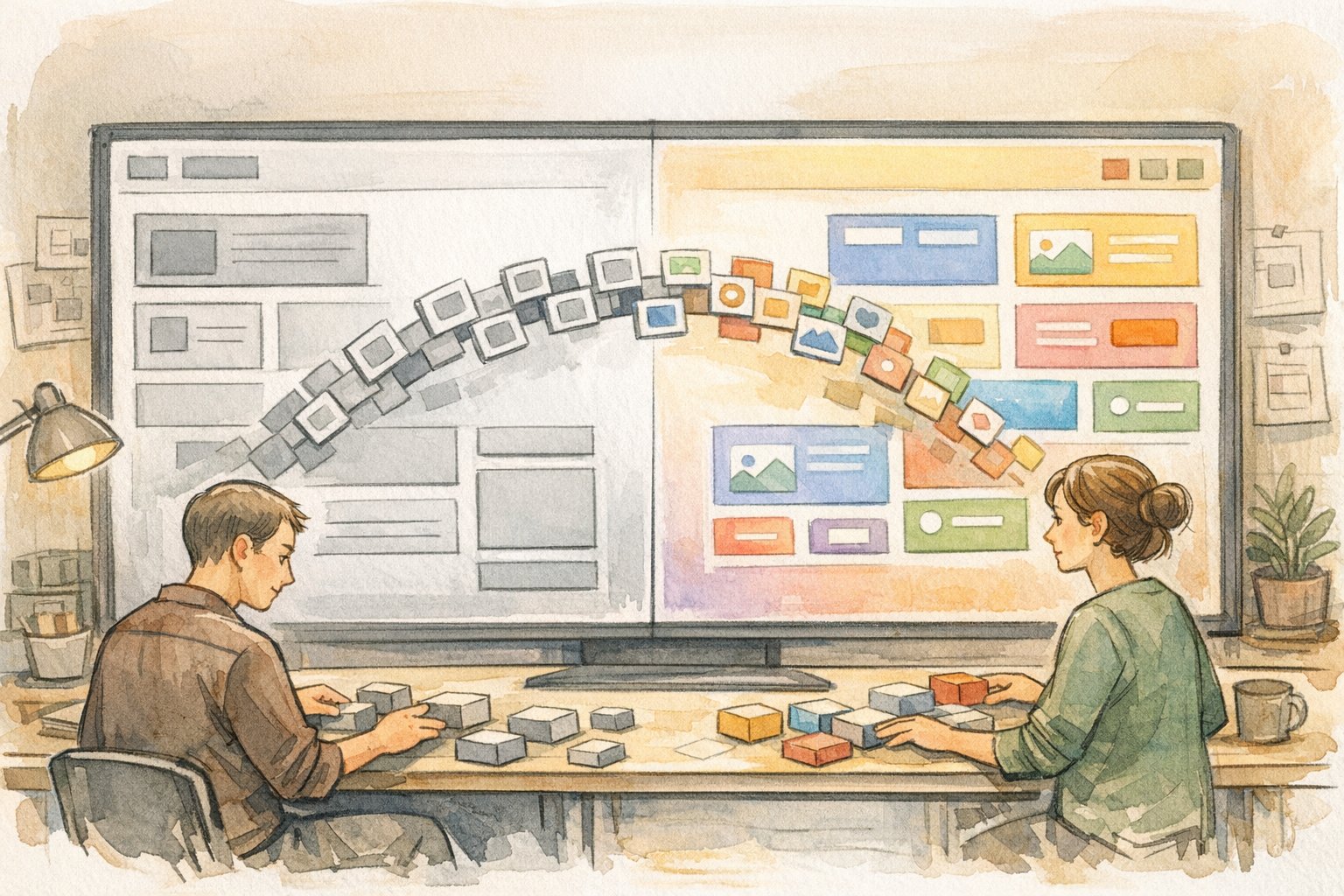 WordPress クエリーループブロック 活用で構造とデザインを分離し再利用パターンを整理する作業風景