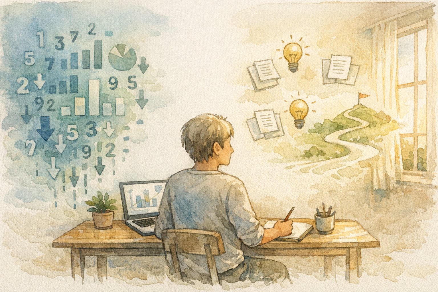 Ahrefs 使い方を考えつつ数字に依存しすぎない距離感を保つマーケ担当者の様子