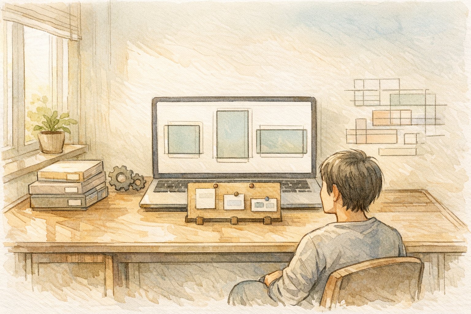 WordPressでWP 画像の縦横比（アスペクト比） 固定を整理し比較検討する様子