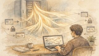 WP .htaccess 編集 方法で見えないアクセスルールやリダイレクト設定を調整する様子