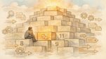 検索順位 10位から上がらない記事が似通った要素で並ぶ検索結果一覧のイラスト
