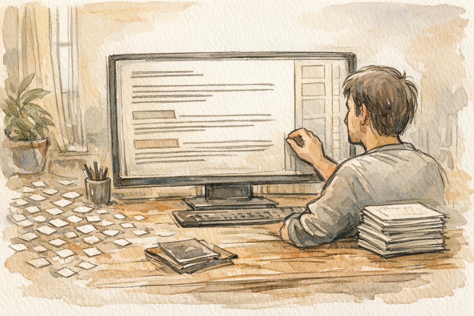 WordPress 目次をサイドバーに追従させた落ち着いた作業環境と整理された記事構成描写