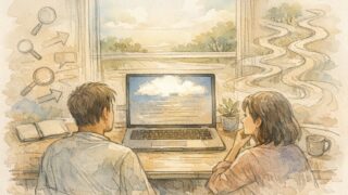 2024年の検索環境の変化を見つめるワークスペースと画面、SEO 意味ない 2024