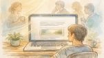 オンライン読者の視線を意識したWordPress リード文下 広告 配置のイメージ