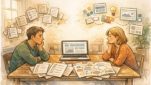 WP 制作代行 依頼時の注意点を話し合い、チェックリスト思考から共有ビジョンへ整理する場面