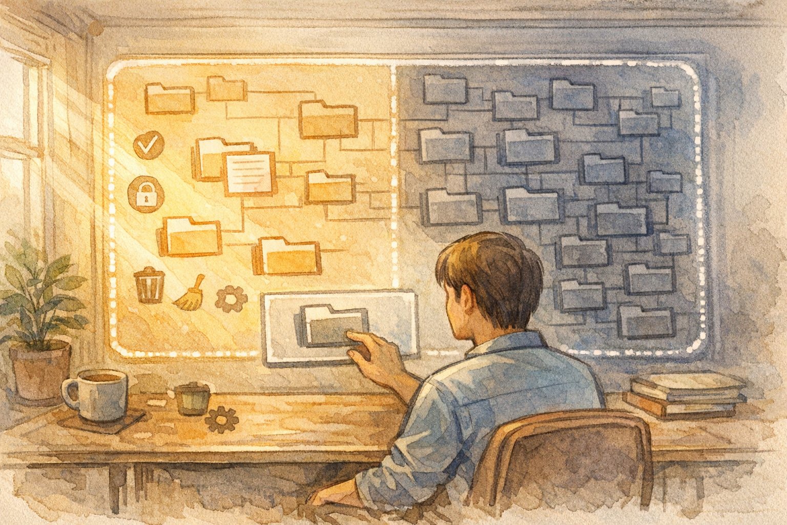 WP ファイルマネージャー 使い方の安全な操作範囲と触れない領域を整理して考えるイメージ