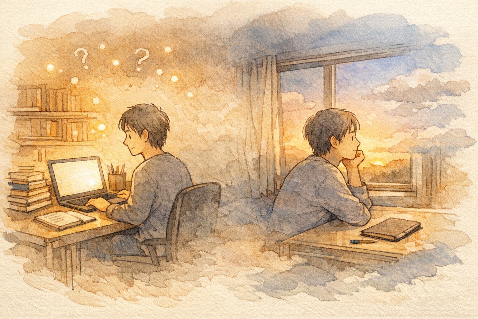 AI家庭教師の見落としがちな心のケア不足を象徴的に描いた、AI 家庭教師 の メリット デメリット