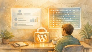 WP ログイン履歴 確認で見える情報の違い、シンプルなダッシュボードと詳細なサーバーログを比較する作業空間