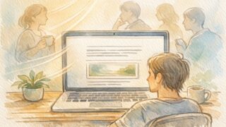 オンライン読者の視線を意識したWordPress リード文下 広告 配置のイメージ