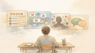 複数のレビュー媒体を比較しSEOライター 口コミを客観的に読み解く様子