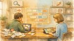 検索意図に沿ってWordPress 記事構成案 AI 生成 テンプレートを整理する様子