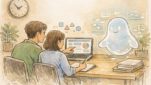 AI ツール 活用による WP 運用コスト削減、穏やかなオフィスで人とAIが協働しサイト運用を検討