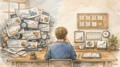 複雑なダッシュボードとシンプルな分析を比較し、SEO ツール 失敗しない 選び方を考えるワークスペース